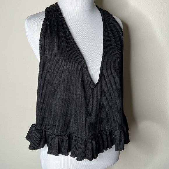 Free People No Excuses Black Ribbed Tank - Picture 3 of 10